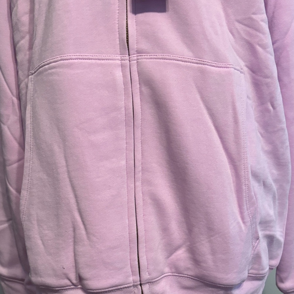 Lands’ End Lavender Zip-Up Hoodie Reversible cozy faux- Fur XXL - Girls - Picture 4 of 16